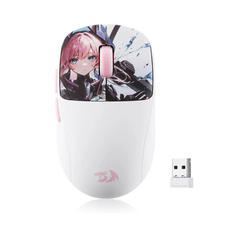 Redragon M817 PRO Wireless Gaming Mouse, 24000 DPI Optical 50G Mini Mice with 6 Programmable Buttons & Ergonomic Design