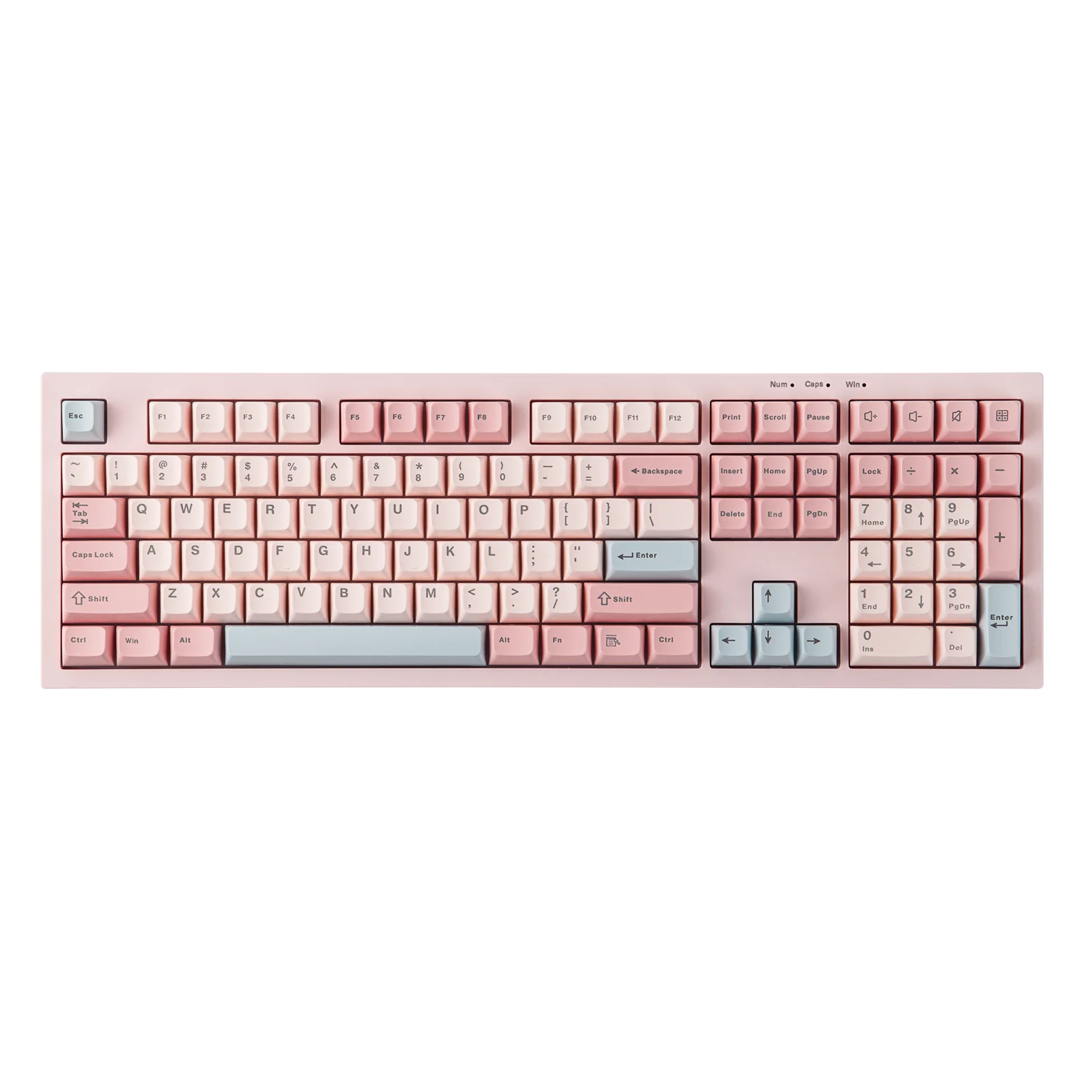 AULA S102 100% Full Size Layout Wired Only Membrane Gaming Silent Keyboard with Number Pad & RGB Backlight for PC/Game/Office