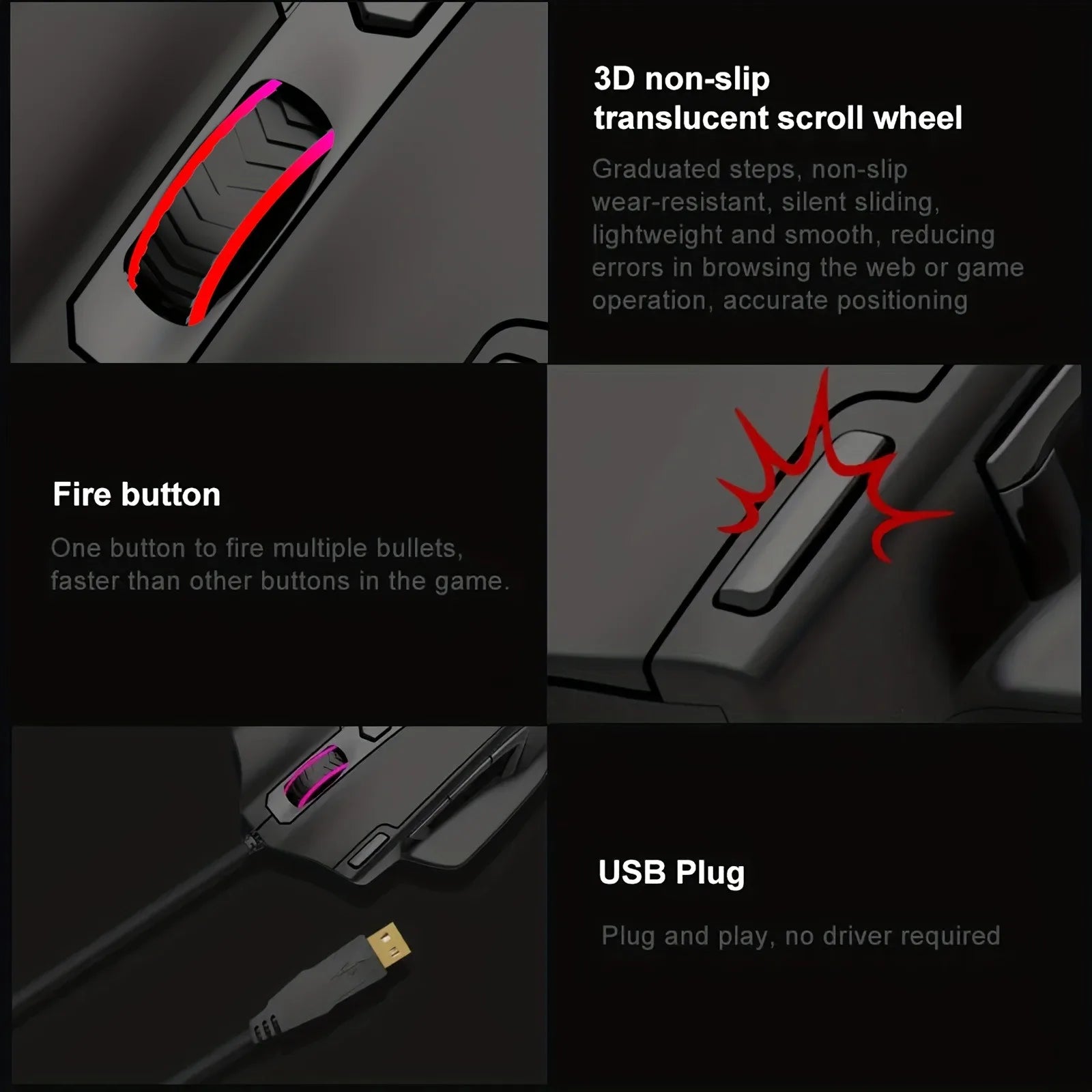 E-YOOSO X-41PRO Wired Mouse Large Gaming Mouse RGB Backlit 11 Programmable Side Buttons Support for Computer PC Laptop Mac