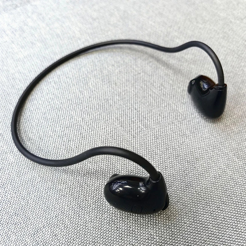 Wireless Headphones Bluetooth 5.3 Headphones Air-Conduction Waterproof Headset Stereo Over-Ear Sports Earphones Earbuds with Mic