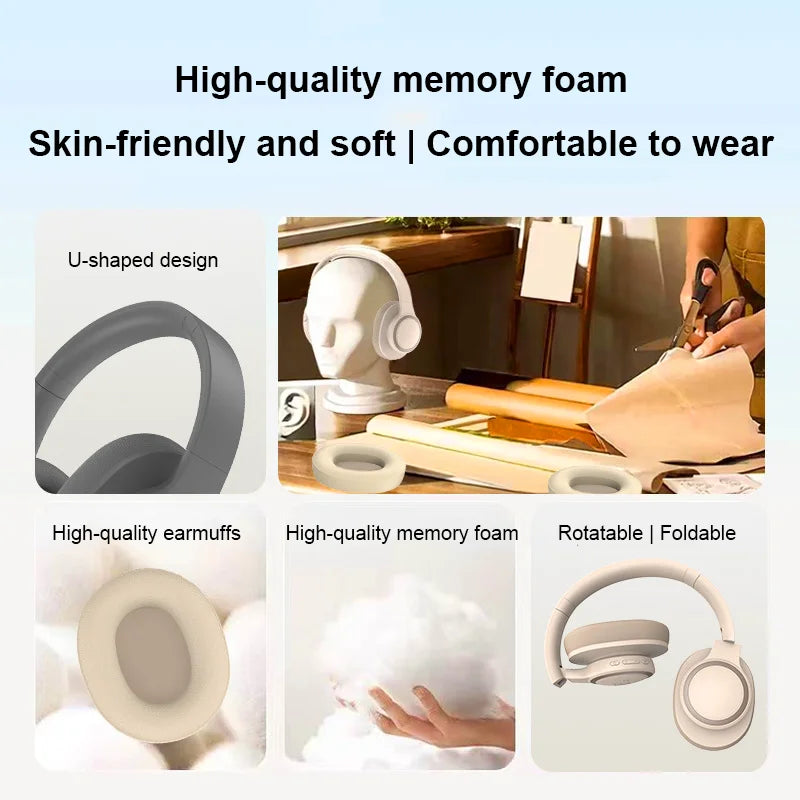 Active Noise Cancelling Bluetooth Headphones ANC High Quality  Bluetooth Earphones Shock Bass HiFi Stereo Wireless Headsets