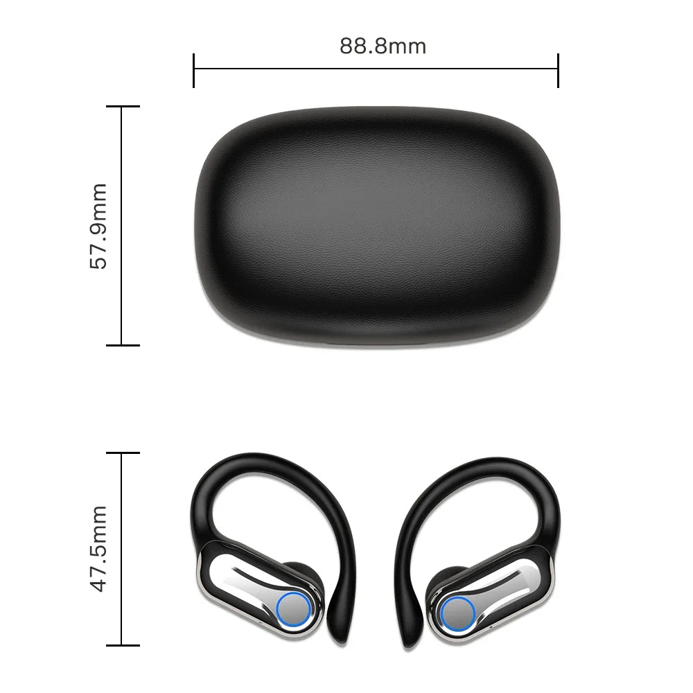 144Languages AI Translation Earbuds,OWS Bluetooth 5.4 Headphones Translator,Smart Mode Touch Screen Real-Time Earphones Fit Work