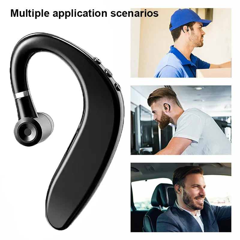 S109 Bluetooth Headphone TWS Wireless Ear Hook Earphone HiFi Stereo HD-Calling Noise Reduction Headset Earbuds Long Playing Time