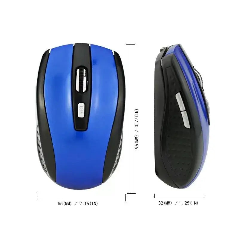 Wireless Mouse Silent Mouse 2.4G Portable Mobile Optical Office Mouse Adjustable DPI Levels For Computer PC Laptops MacBook Air
