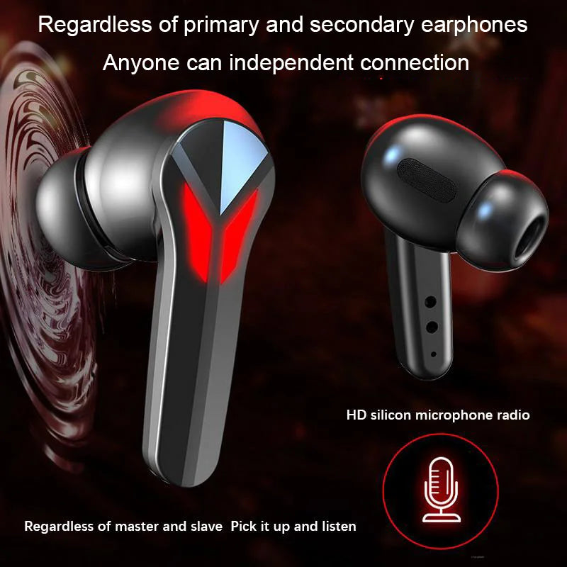 Bluetooth Earphone Wireless Headphone Widely compatible Headsets Noise Cancelling Bluetooth Earphones HiFi stereo Power display