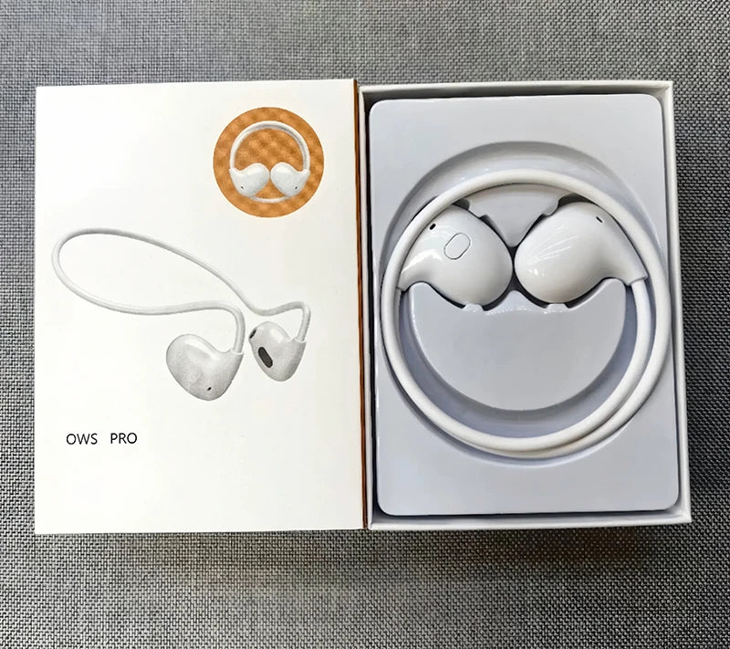 Wireless Headphones Bluetooth 5.3 Headphones Air-Conduction Waterproof Headset Stereo Over-Ear Sports Earphones Earbuds with Mic