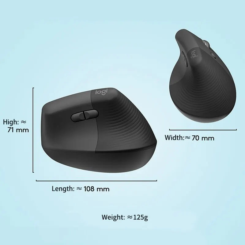 Lift Ergonomic Vertical Mouse Wireless Bluetooth Silent Mouse Logitech
