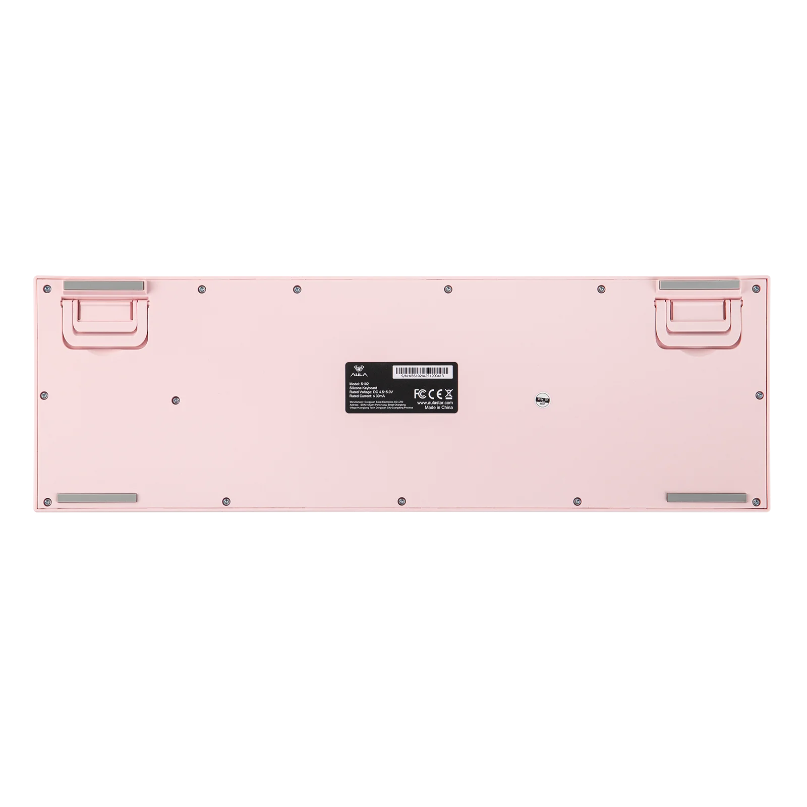 AULA S102 100% Full Size Layout Wired Only Membrane Gaming Silent Keyboard with Number Pad & RGB Backlight for PC/Game/Office