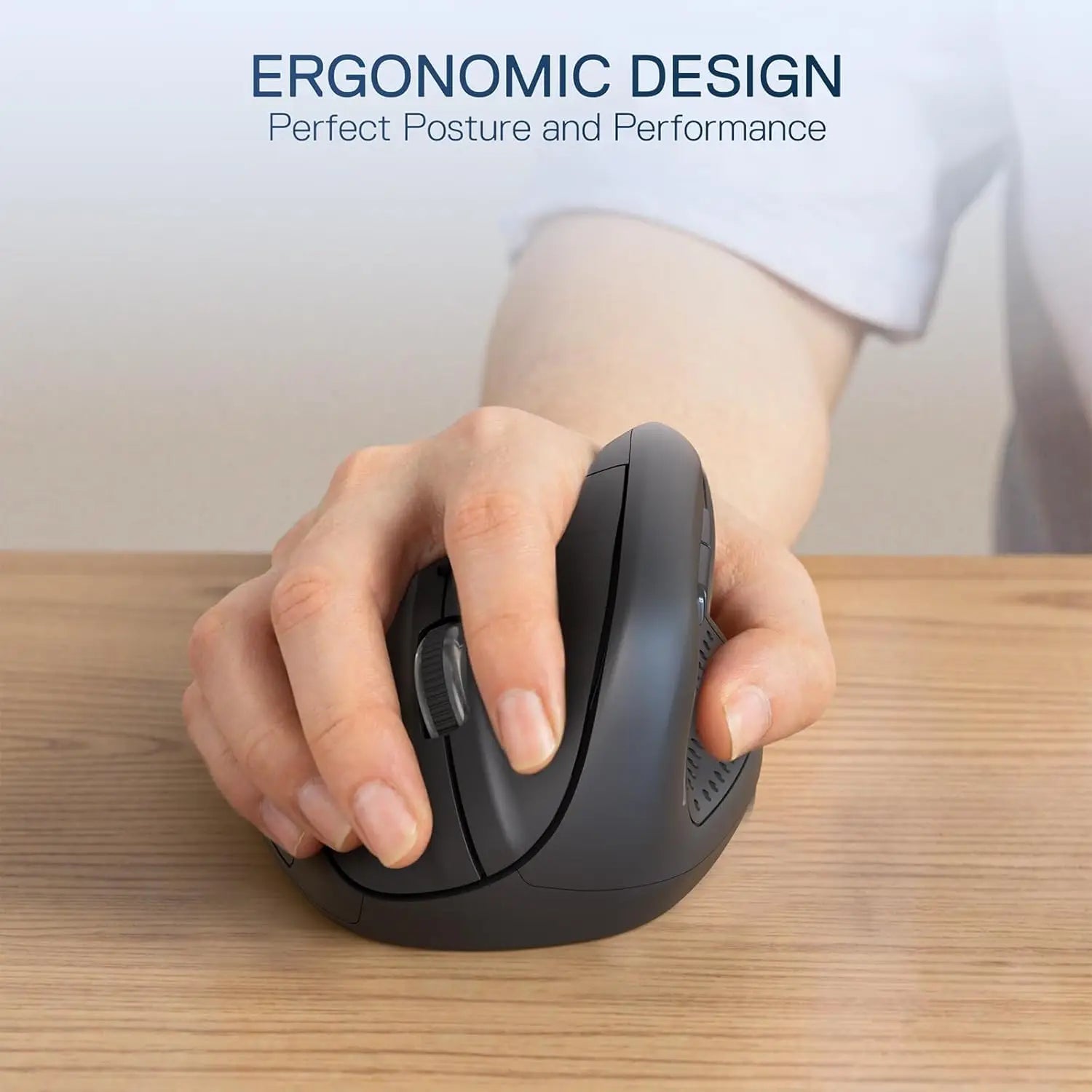 Redragon BM-4033 Wireless Vertical Ergonomic Mouse, 2.4GHz Connection, 5 Levels Up to 4000 DPI