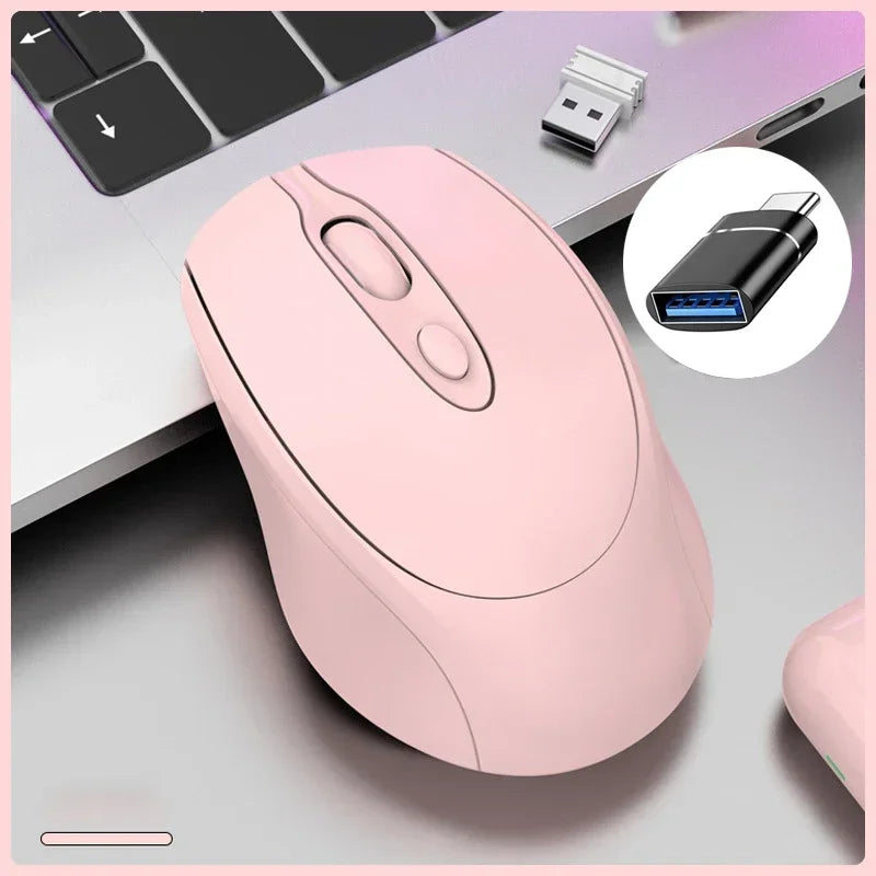 Wireless Computer Mouse Rechargeable 2.4G Bluetooth-Compatible Wireless Mouse USB Silent Gamer Mice For PC Laptop Macbook Tablet